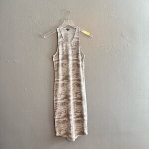 Monrow Midi Camo Tank Dress Size S